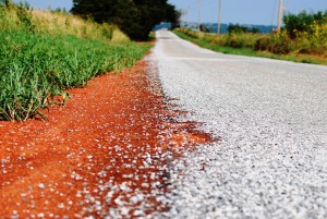 Road in Logan County in Oklahoma
